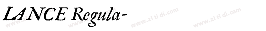 LANCE Regula字体转换